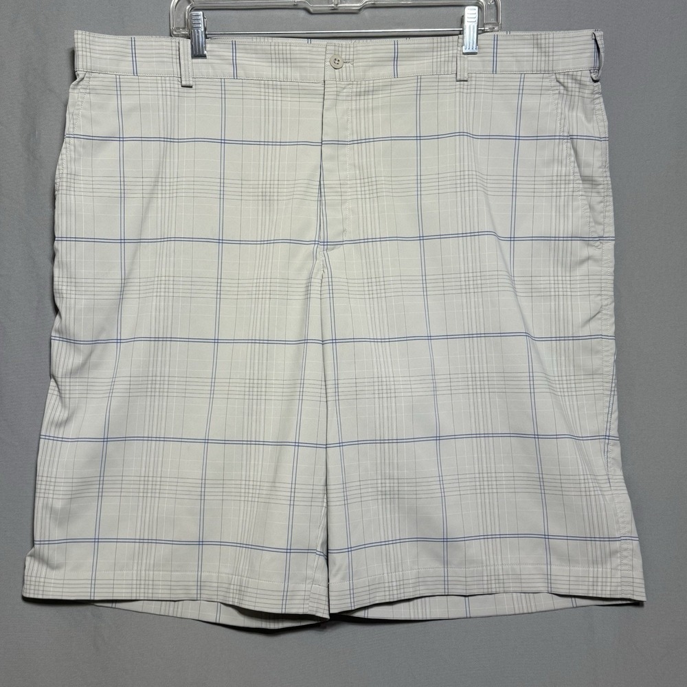 Nike Golf‎ Shorts Mens sz 42 Gray & Blue Stretch Athletic Performance Comfort